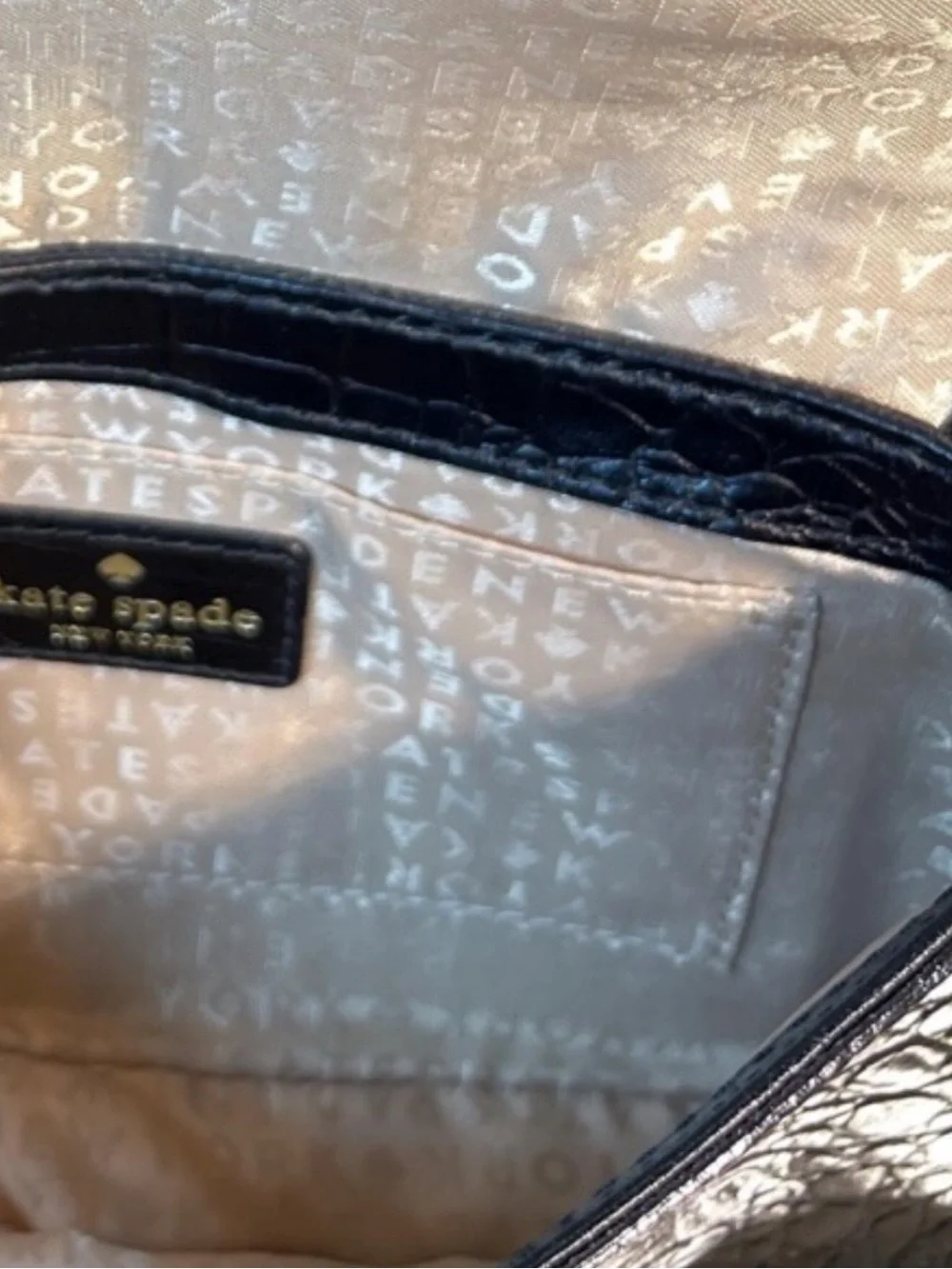Kate Spade New York Rialto Place Sally Crocodile-Embossed Leather Crossbody Bag